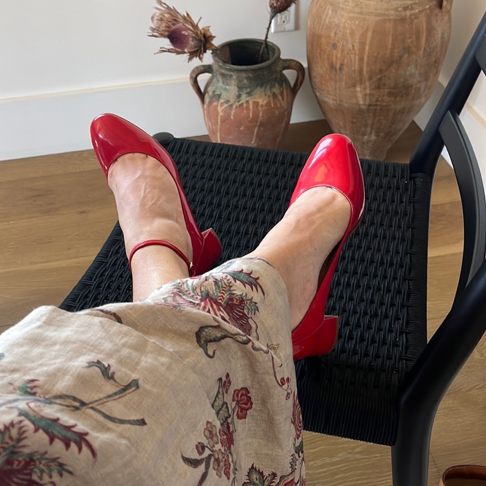 Minelli Paris ballet babies red leather like Carel size FR 37